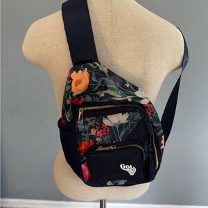 Gola Navy Floral Crossbody Sling Bag with Multicolor Blooms